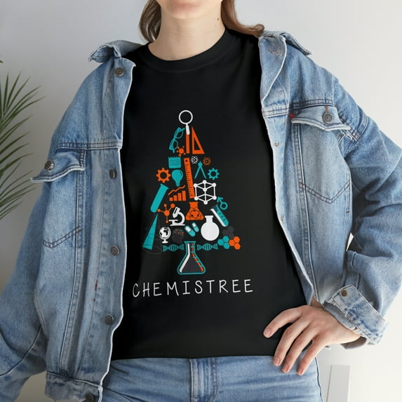 Oh Chemistree Funny Science Christmas Tree Labratory Costume T-Shirt