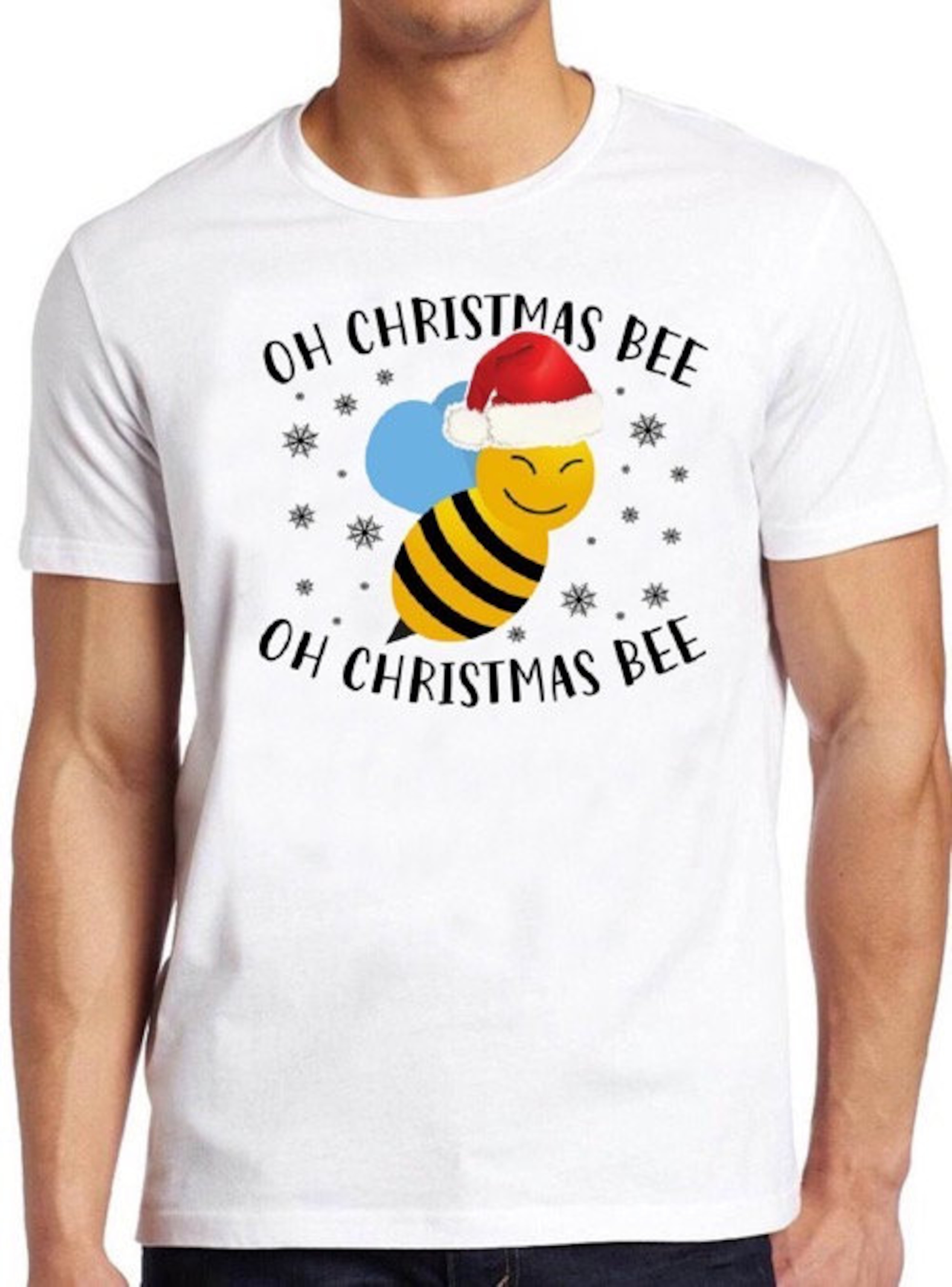 Oh Christmas Bee T Shirt Xmas Funny Gift Cool Gift Tee 353