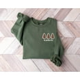 thumbnail image 1 of Oh Christmas Tree Embroidered Sweatshirt, Pocket Size Holiday Tree Crewneck, Christmas Cake Gift Shirt, 1 of 5