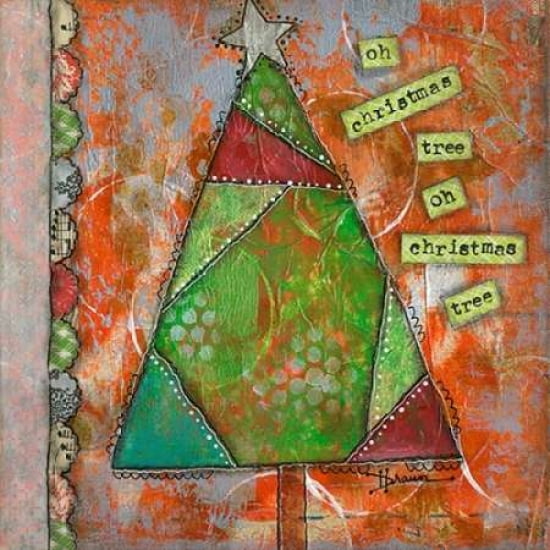 Oh Christmas Tree II Canvas Art - Denise Braun (24 x 24)