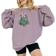 thumbnail image 1 of Oh Come Let Us Adore Him Christmas Sweatshirt Funny Women Casual Long Sleeve Graphic Shirts Pullover Tops, 1 of 4