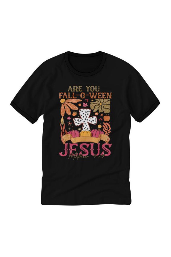 Oh Come Let Us Adore Him Jesus Bible Verse Cotton Ringer T-Shirt