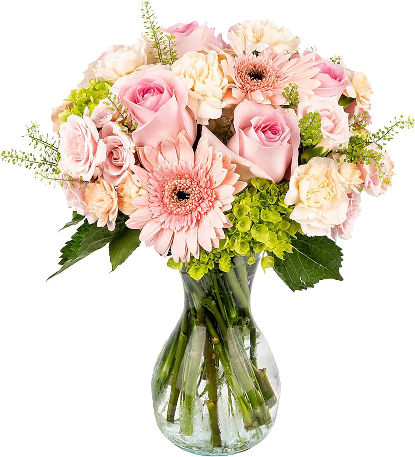 Oh Darling by Arabella Bouquets Fresh Cut Rose, Floral, Pink Flowers with Opal Vase
