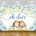 thumbnail image 1 of Oh Deer Baby Shower Backdrop A Baby Girl is Almost Here Baby Shower Backdrop Floral Golden Dots Girls Woodland Baby Shower Decorations Oh Deer Baby Shower Decorations for Girl, 1 of 6