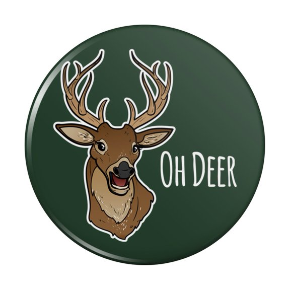 Oh Deer Dear Funny Kitchen Refrigerator Locker Button Magnet
