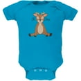 thumbnail image 1 of Oh Deer Funny Pun Cute Soft Baby One Piece Turquoise 9-12 M, 1 of 1