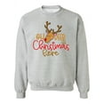thumbnail image 1 of Oh Deer It's Christmas Here Sweatshirt Women -Image by Shutterstock, Female 4X-Large, 1 of 4