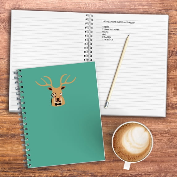 Oh Deer Spiral Lined Journal Notebook