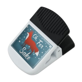 Oh For Fox Sake Funny on Teal Refrigerator Fridge Magnet Magnetic Hanging Hook Note Snack Clip