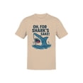 thumbnail image 1 of Oh, For Shark's Sake Humor Design Men's T-shirt, 1 of 3