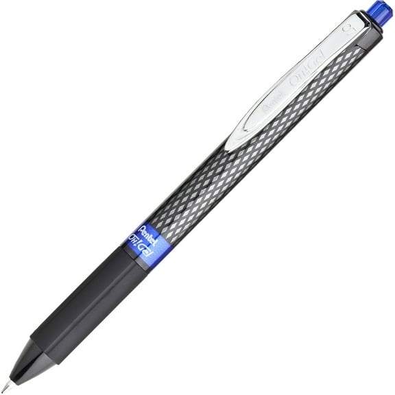 Oh! Gel Pen, Retractable, Medium 0.7 Mm, Blue Ink, Black Barrel, Dozen | Bundle of 5 Dozen
