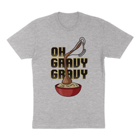 Oh Gravy Gravy Shirt Unisex Medium Grey