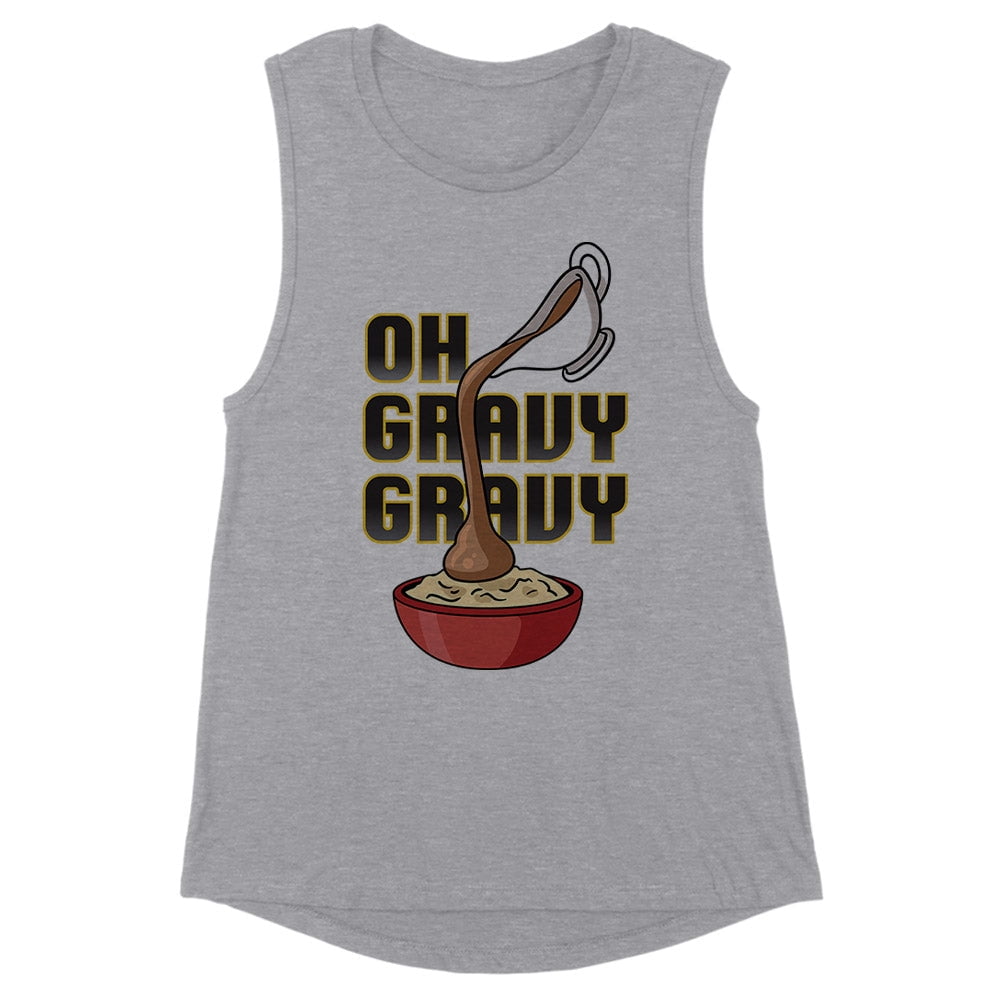 Oh Gravy Gravy Women's Muscle Tank Large Heather Grey