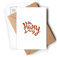 thumbnail image 1 of Oh Happy Day Quote Handwrite Style Postcards Envelopes Blank Note Cards Mailing, 1 of 4