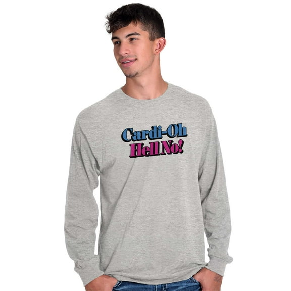 Oh Hell No Rapper Singer Hip-Hop Plus Size Long Sleeve Graphic Tee Shirt Brisco Brands 3X