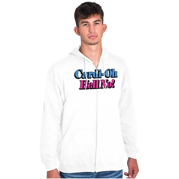 Oh Hell No Rapper Singer Hip-Hop Zip Up Hoodie Men's Women's Brisco Brands L