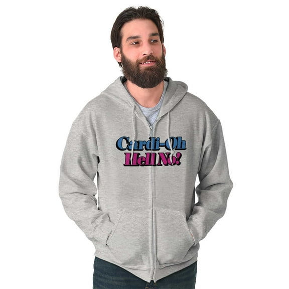 Oh Hell No Rapper Singer Hip-Hop Zip Up Hoodie Men's Women's Brisco Brands S