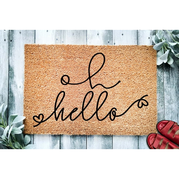 Oh Hello | Custom Doormat | Funny Doormat | Welcome Mat | Funny Door Mat | Funny Gift | Home Doormat | Home Decor | Front Door