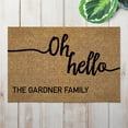 thumbnail image 1 of Oh Hello Personalized Doormat, 1 of 1