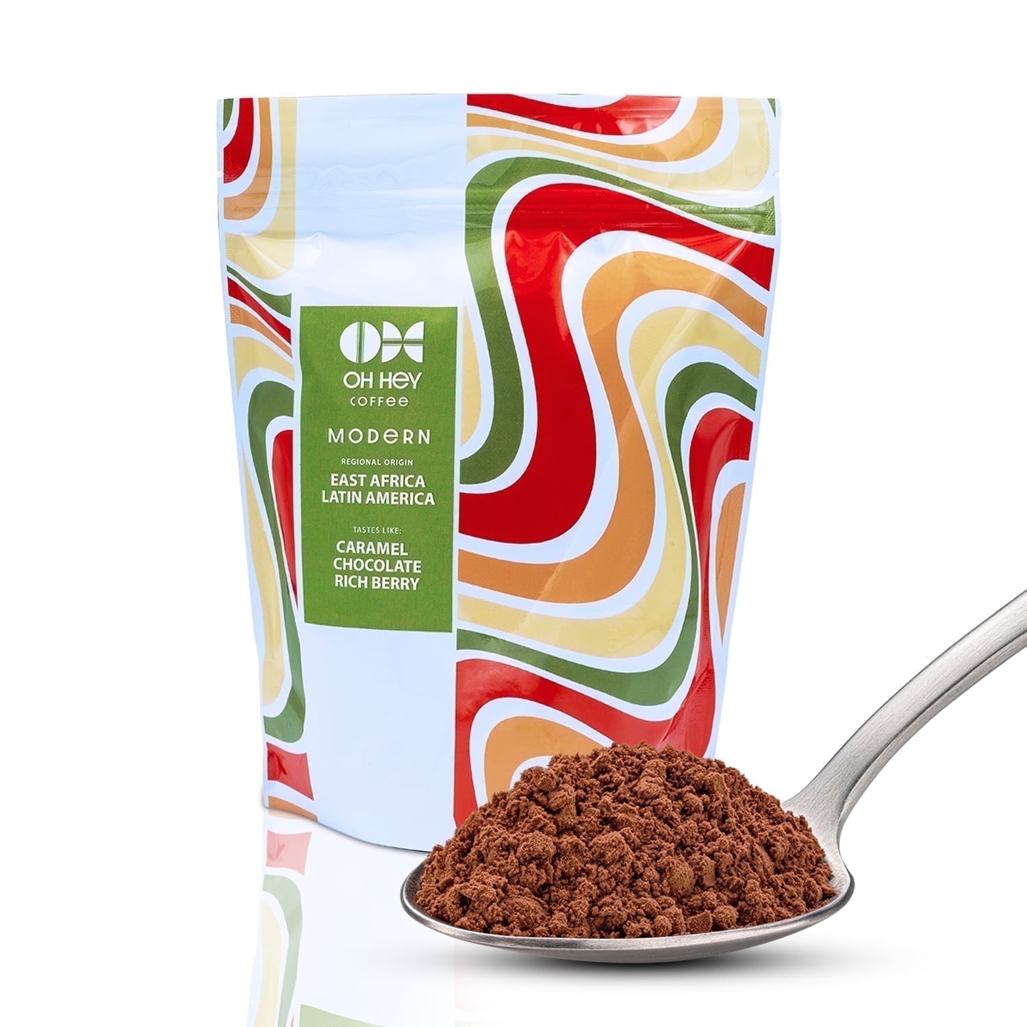 Oh Hey Brands Modern Coffee Blend , Medium Roast, Ground Coffee, Smooth & Aromatic Coffee, Bag, 12oz
