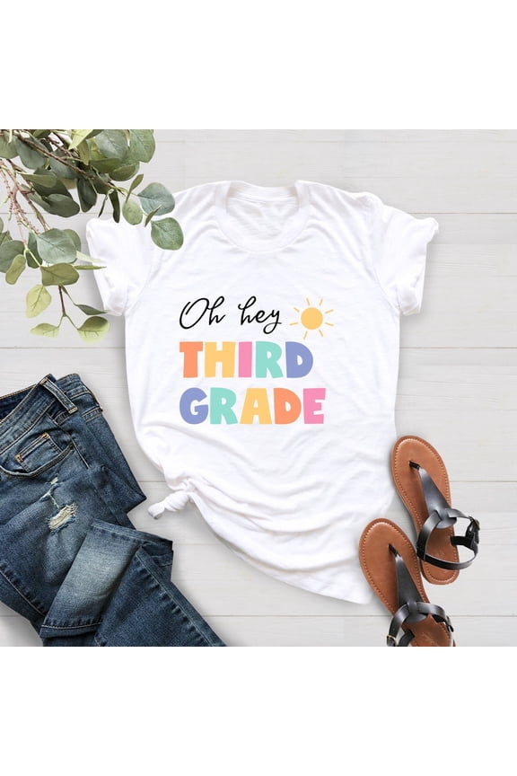 Oh Hey Third Grade Teacher Shirt, 3rd Grade Teacher Shirt, 3rd Grade Team TShirt, Third Grade T-Shirt, Teacher Gift, Hello 3rd Grade Teacher All Size S-5Xl