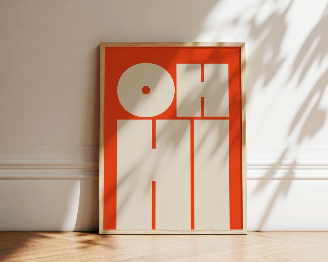 Oh Hi Print Modern Typography Poster Trendy Wall Art Bold Type oh-hi-print-modern-typography-poster-trendy-wall-art-bold-type