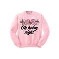 thumbnail image 1 of Oh Holey Night Christmas Donut Sweatshirt Medium Pink, 1 of 1