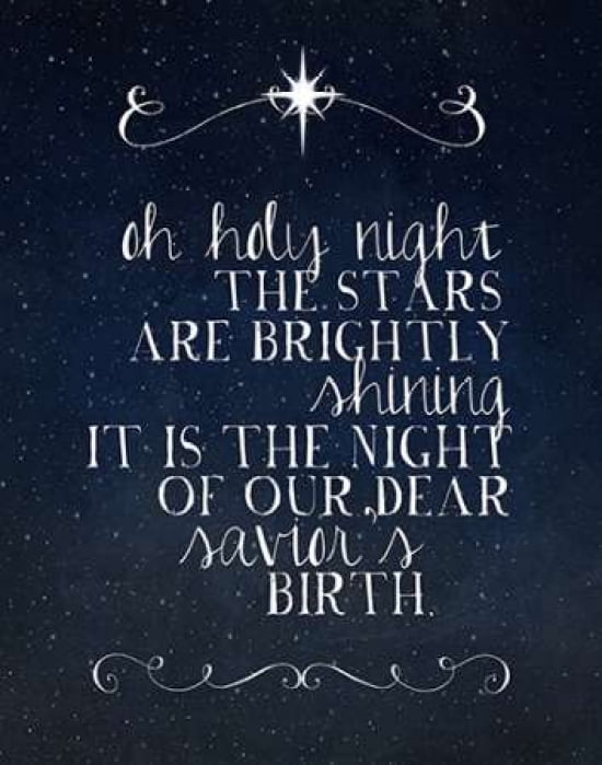 Oh Holy Night Canvas Art - Amy Cummings (22 x 28)