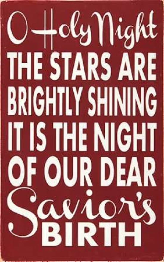 Oh Holy Night Canvas Art - Erin Deranja (24 x 36)