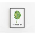Potato Drowing Oh Kale No Wall Art Print, Vegetable Kitchen Typography And Food Decor ...