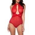 thumbnail image 1 of Oh La La Cheri Womens Collard Mesh Teddy Style-52-10244, 1 of 2
