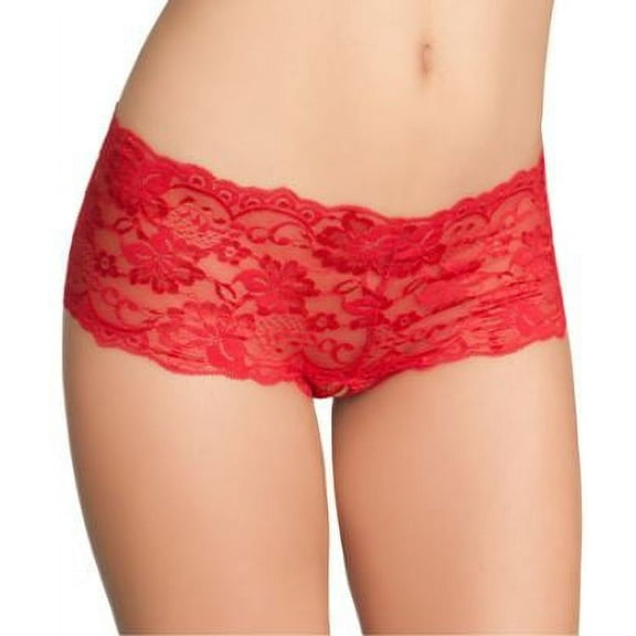 Oh La La Cheri Womens Goodnight Kiss Crotchless Boyshort Style-2025