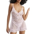 thumbnail image 1 of Oh La La Cheri Womens Valentine Lace Babydoll Set Style-2139, 1 of 2