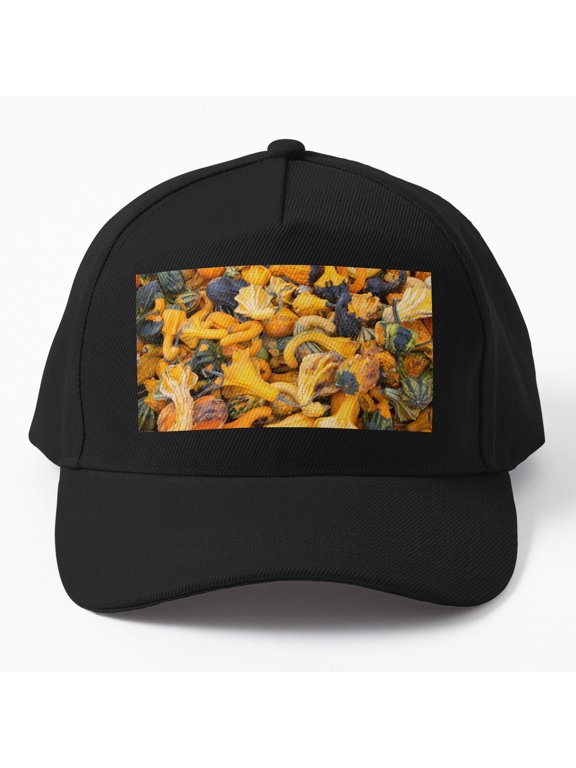 Oh M'Gourd Pumpkin Baseball Hat, Autumn Harvest Wordplay Graphic Design, Classic Cap