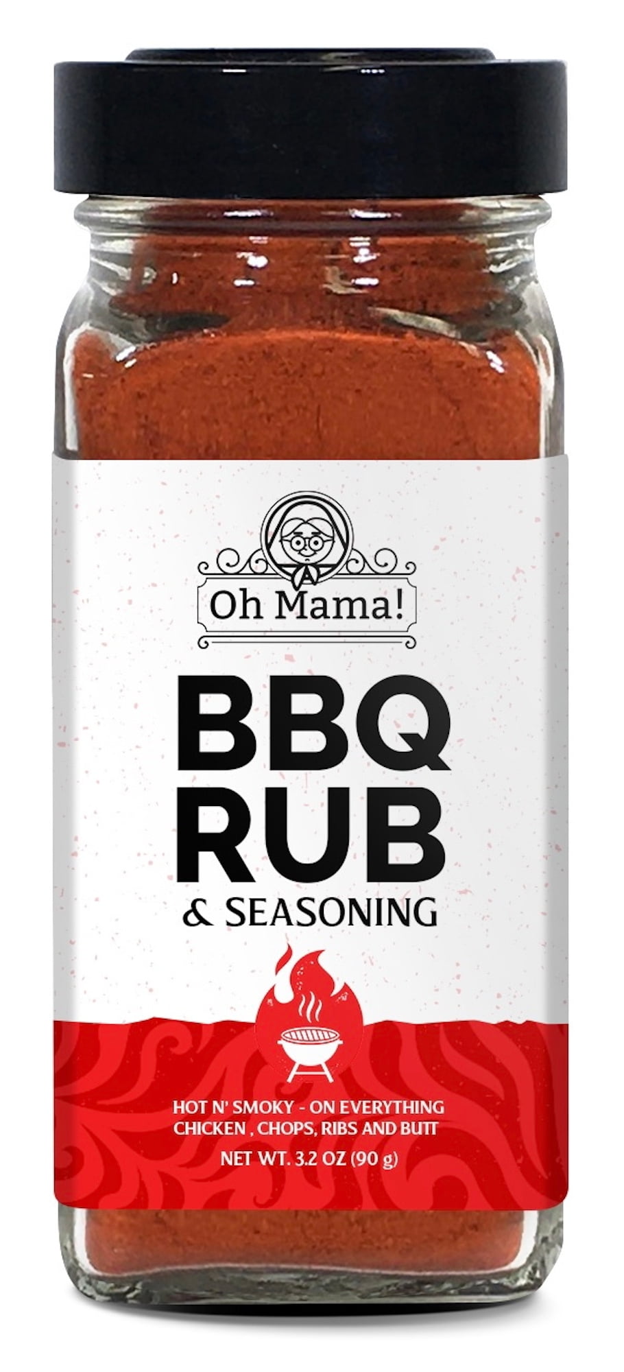 Oh Mama BBQ Rub and BBQ Seasoning Blend the Killer Hogs Rub Great on Chicken, Pork Rub, Burger