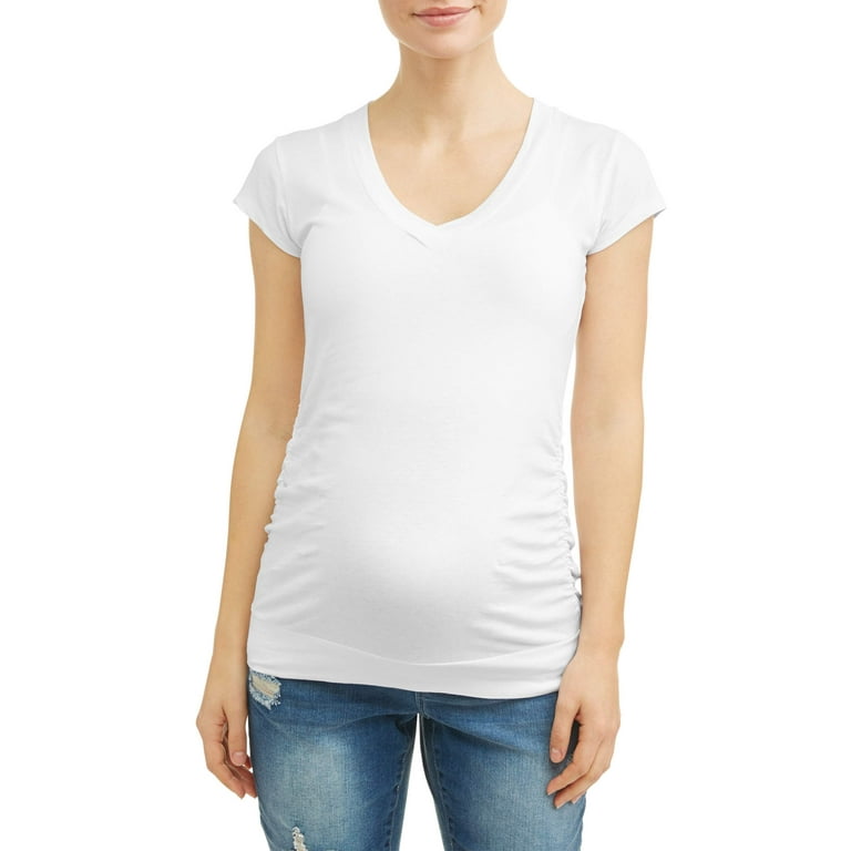 maternity v neck tee