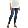 thumbnail image 1 of Oh! Mamma Maternity Full Panel Stretch Skinny Jeans with Contrast Stich Pockets - Available in Plus Sizes, 1 of 4