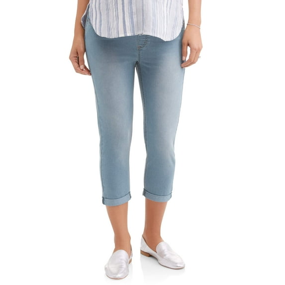 Oh! Mamma Maternity Overbelly Roll-Cuff Capris