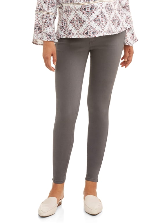 Maternity Skinny Twill Jeans with Full Panel