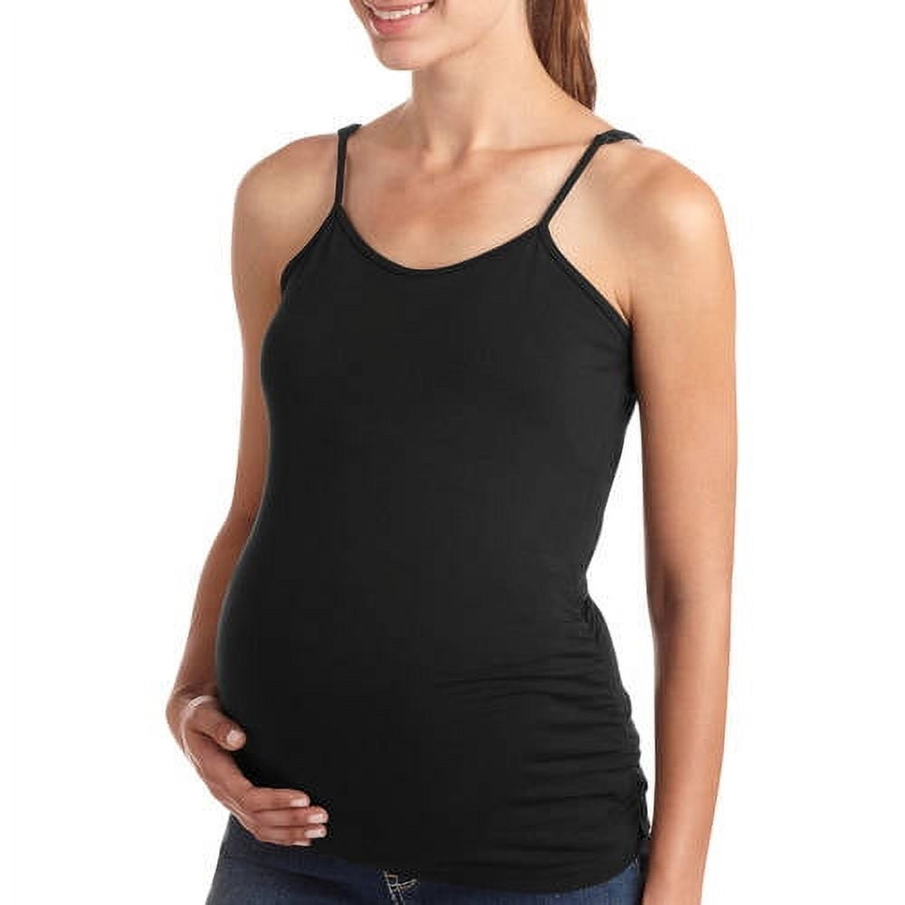 Oh! Mamma Maternity Women's Basic Cami with Side Ruching (Women's & Women's Plus)
