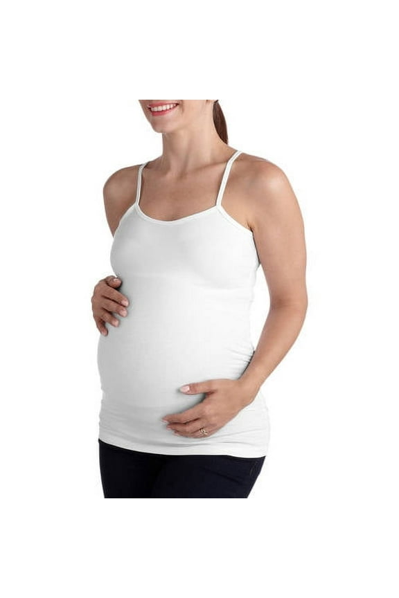 Maternity Women's Basic Cami with Side Ruching (Women's & Women's Plus)