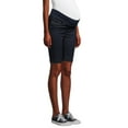 thumbnail image 1 of Oh! Mamma Maternity Women's Bermuda Shorts with Underbelly Panel and Release Hem (Women's & Women's Plus), 1 of 6