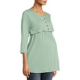 thumbnail image 1 of Oh! Mamma Maternity Women's Double Front Nursing Top (Women's and Women's Plus), 1 of 1