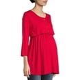 thumbnail image 1 of Oh! Mamma Maternity Women's Double Front Nursing Top (Women's and Women's Plus), 1 of 1