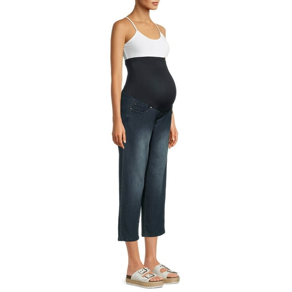 Oh! Mamma Maternity Women's Loose Fit Cropped Jeans (Women's and Women's Plus)