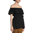 thumbnail image 1 of Oh! Mamma Maternity Women’s Off the Shoulder Top (Women's & Women's Plus), 1 of 6