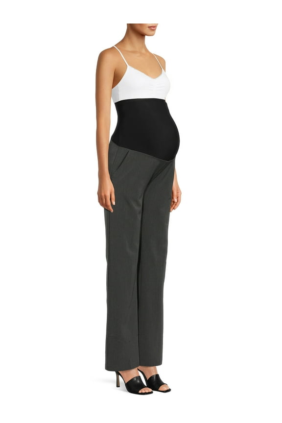 Maternity Women's Overbelly Flare Leg Career Pants (Women's & Women's Plus)
