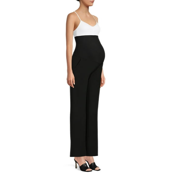 Oh! Mamma Maternity Women's Overbelly Flare Leg Career Pants (Women's & Women's Plus)