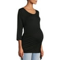 thumbnail image 1 of Oh! Mamma Maternity Women's Sideseam Drawstring Top (Women's and Women's Plus), 1 of 6