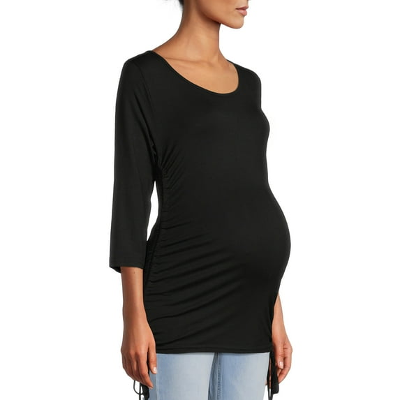 Oh! Mamma Maternity Women's Sideseam Drawstring Top (Women's and Women's Plus)